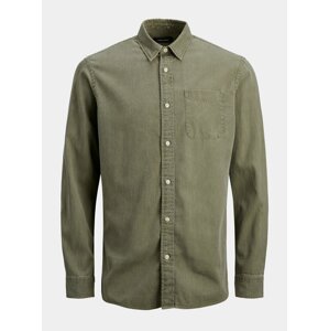 Khaki džínová košile Jack & Jones