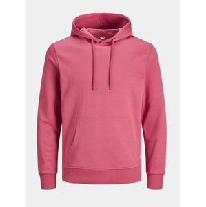 Růžová basic mikina s kapucí Jack & Jones