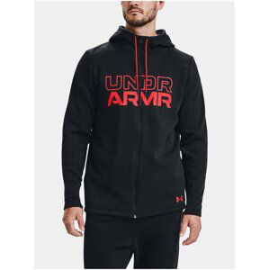 Černá mikina Under Armour BASELINE FULL ZIP HOODIE 