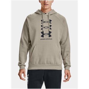 Hnědá mikina Under Armour Rival Flc Multilogo HD