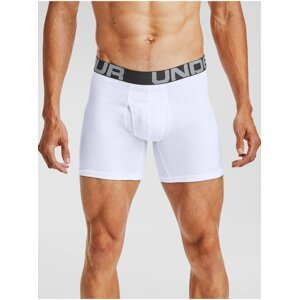 Bílé boxerky Under Armour UA Charged Cotton 6in 3 Pack