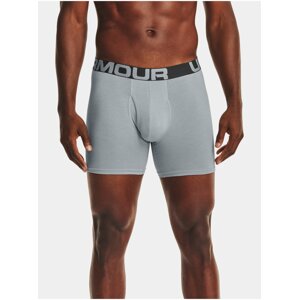 Šedé boxerky Under Armour UA Charged Cotton 6in 3 Pack