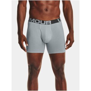 Šedé boxerky Under Armour UA Charged Cotton 6in 3 Pack