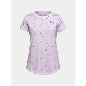 Fialové tričko Under Armour UA Twitch Multi Print SS