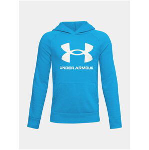 Modrá mikina Under Armour RIVAL FLEECE HOODIE