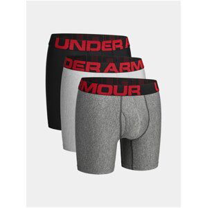 Černé boxerky Under Armour Tech 6in 3 Pack