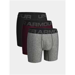 Černé boxerky Under Armour Tech 6in 3 Pack