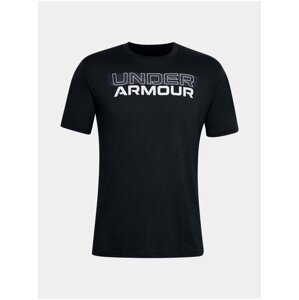 Černé tričko Under Armour UA BLURRY LOGO WORDMARK SS