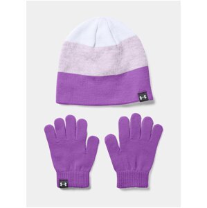 Fialová Čepice Under Armour G Beanie Glove Combo