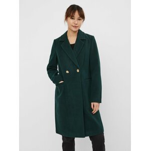 Tmavě zelený zimní kabát VERO MODA-Calarambla