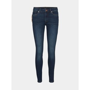 Tmavě modré skinny fit džíny VERO MODA-Hanna