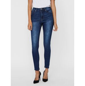 Modré skinny fit džíny VERO MODA-Sophia