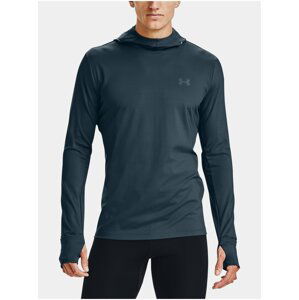 Modrá mikina Under Armour UA Q. IGNIGHT CG Zip Hoodie