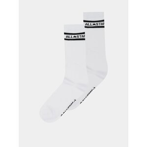 Sada dvou párů bílých dámských ponožek Converse