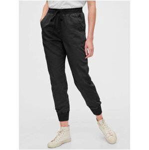 Černé dámské kalhoty GAP Ribbed Joggers