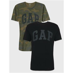 Černé pánské tričko GAP Logo Basic