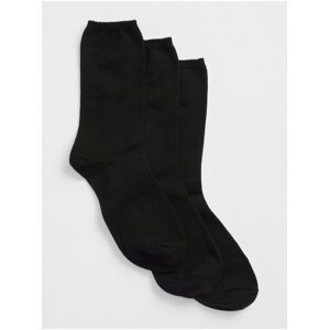 Sada tří párů černých dámských ponožek GAP