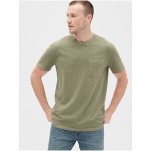 Zelené pánské tričko GAP Pocket