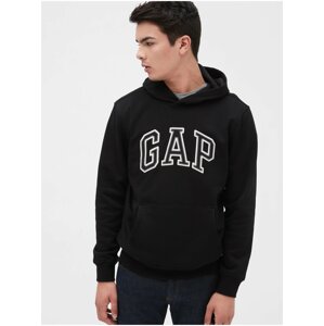 Černá pánská mikina GAP Logo Hoodie