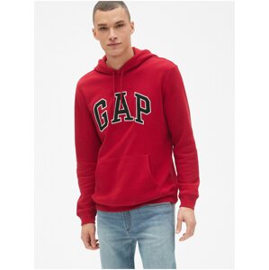 Červená pánská mikina GAP Hoodie Logo