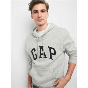 Šedá pánská mikina GAP Hoodie Logo