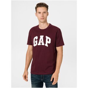 Vínové pánské tričko GAP Logo