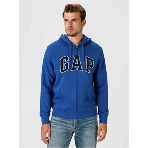 Modrá pánská mikina GAP Zip Logo