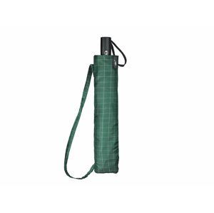 Cachemir Golf Check skládací golfový deštník s popruhem přes rameno - Zelená