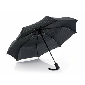 Doppler Magic FLIPBACK s proužky unikátní pánský plně automatický deštník - Černá