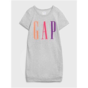 Šedé holčičí šaty GAP Logo