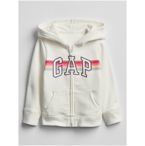 Bílá holčičí mikina GAP Logo