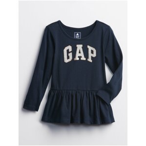 Modré holčičí šaty GAP logo