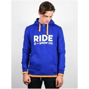 Ride Logo Henley DARK COBALT mikiny přes hlavu pánská - modrá