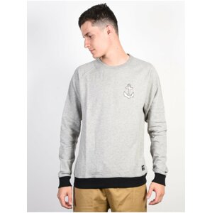 Ezekiel Pepe Crewneck Heather Light Grey mikiny přes hlavu pánská - šedá