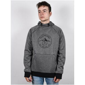 Billabong DOWNHILL HEATHER GREY mikiny přes hlavu pánská - šedá