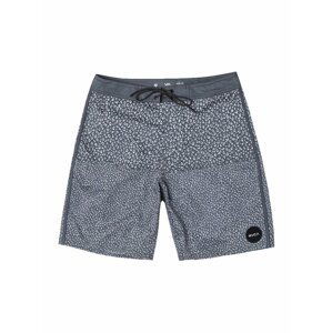 RVCA ARROYO TRUNK black pánské kraťasové plavky - šedá