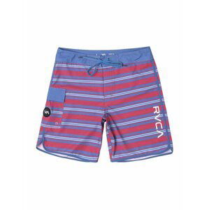 RVCA EASTERN TRUNK 18 Coral Pink pánské kraťasové plavky - modrá