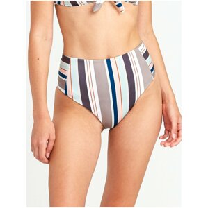 RVCA OFF SHORE HIGH WAIST CREME dvoudílné plavky - béžová