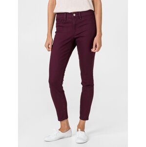 Vínové dámské džíny GAP Jeggings