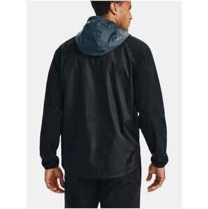 Černá bunda Under Armour STRETCH-WOVEN HOODED JACKET