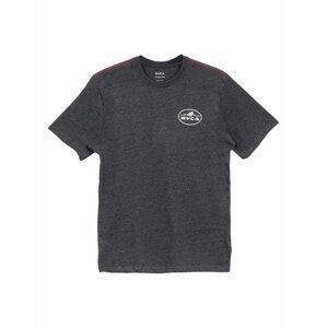 RVCA SERPENT CHARCOAL HEATHER pánské triko s krátkým rukávem - černá