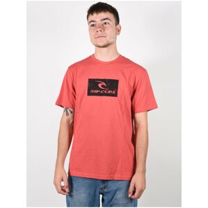 Rip Curl HALLMARK washed red pánské triko s krátkým rukávem - červená