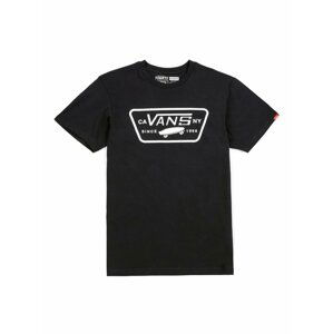 Vans FULL PATCH black/white pánské triko s krátkým rukávem - černá