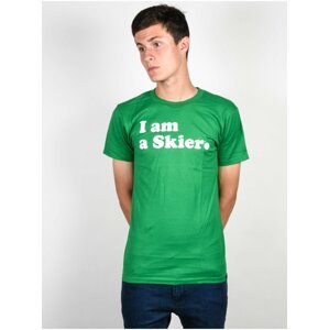 Line Skier Forever grass pánské triko s krátkým rukávem - zelená