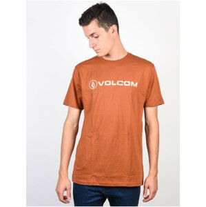Volcom Line Euro  COPPER pánské triko s krátkým rukávem - oranžová