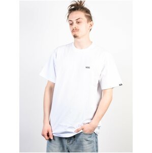 Vans LEFT CHEST LOGO white/black pánské triko s krátkým rukávem - bílá