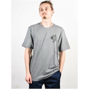 Element CREW grey heather pánské triko s krátkým rukávem - šedá