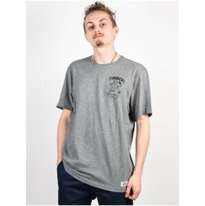 Element SUPPLY CO grey heather pánské triko s krátkým rukávem - šedá