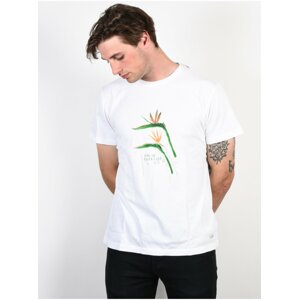 Billabong BIRDOFPARADISE white pánské triko s krátkým rukávem - bílá