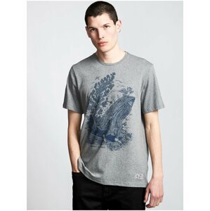 Element FIND WATER grey heather pánské triko s krátkým rukávem - šedá